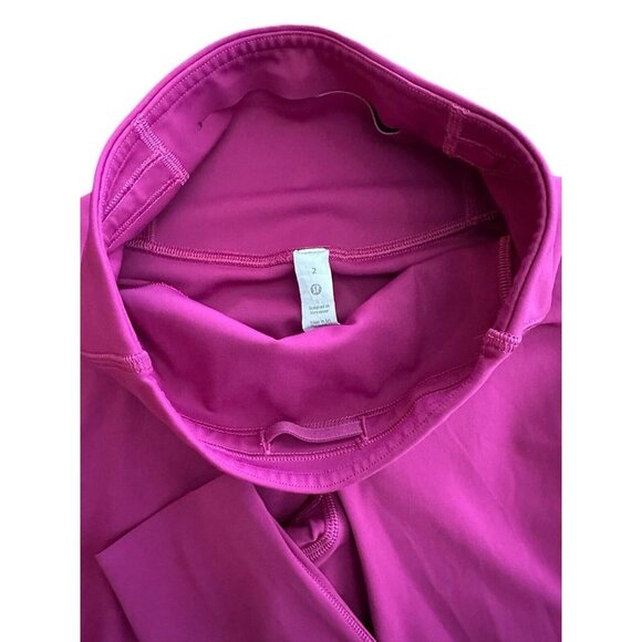 Lululemon Base Pace High-Rise Magenta Size 2 EUC Runner Workout Gym Athletic - Picture 2 of 8